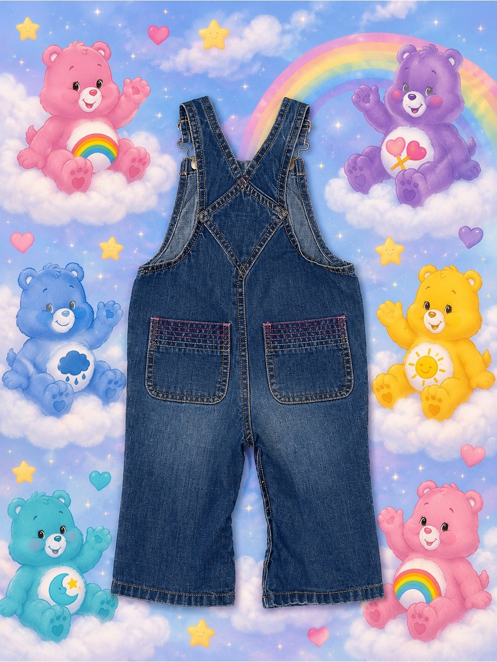Care bear overall upcycle - Picture 2 of 5